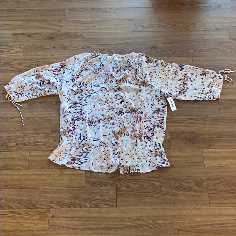 New Old Navy Shirt Blouse Sheer Top XL